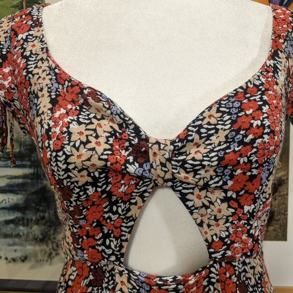 Free People Miss Right Cutout Skater Dress SZ XS - Picture 13 of 14